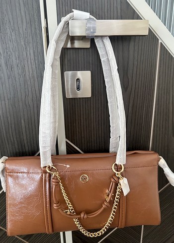 Michael Kors Sik Kahverengi Deri Omuz Cantasi