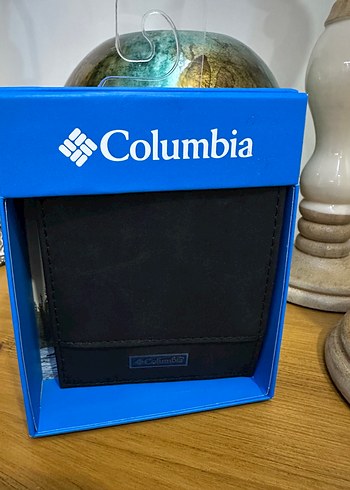 Columbia Siyah Deri Suet Cuzdan