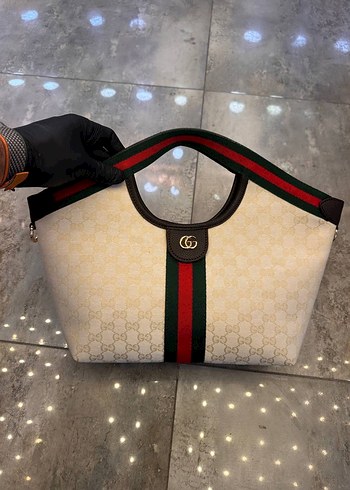 Klasik Şıklıkta Kahverengi Baskılı Kadın Çantası - Görsel 2