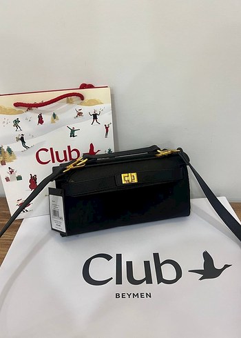 Kahverengi Süet Tokalı Kadın Çanta - Görsel 2