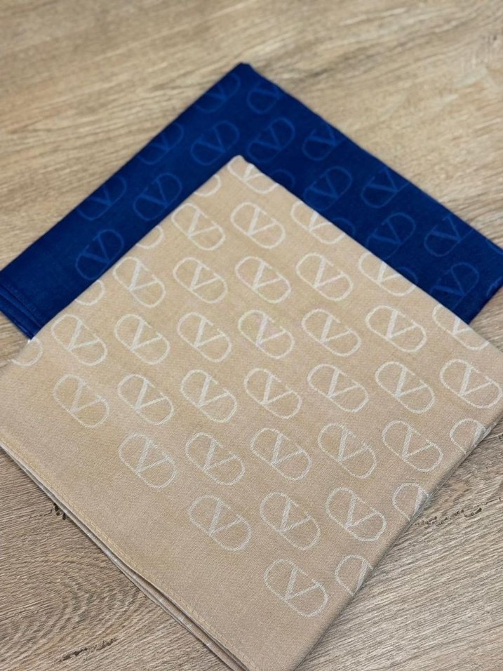 Örgü Detaylı Gri Kadın yün ipek şal - Görsel 2