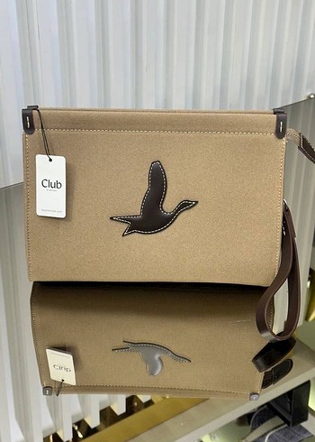 Kahverengi Deri Kadın Portföy Çanta - Görsel 2