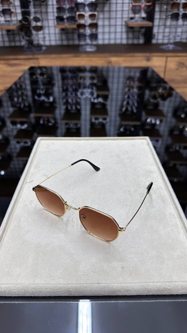 Bej Transparan Kadın Güneş Gözlüğü - Görsel 2