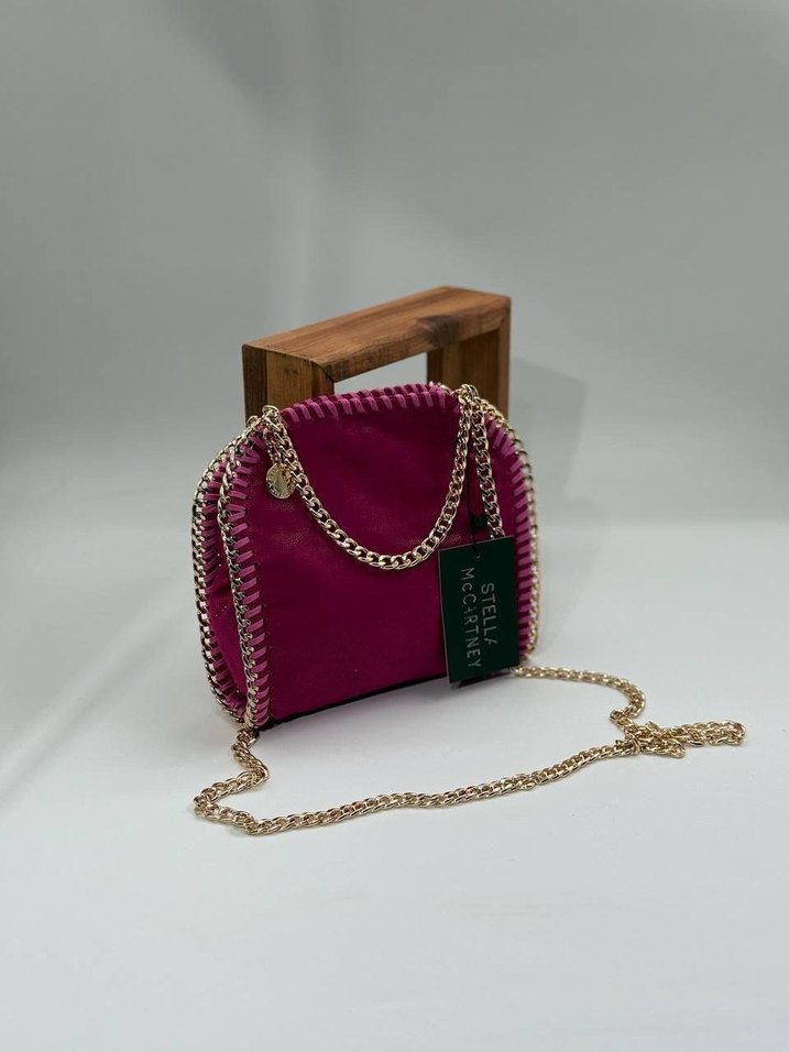 Mavi Zincir Detaylı Süet Kadın Çanta - Görsel 4