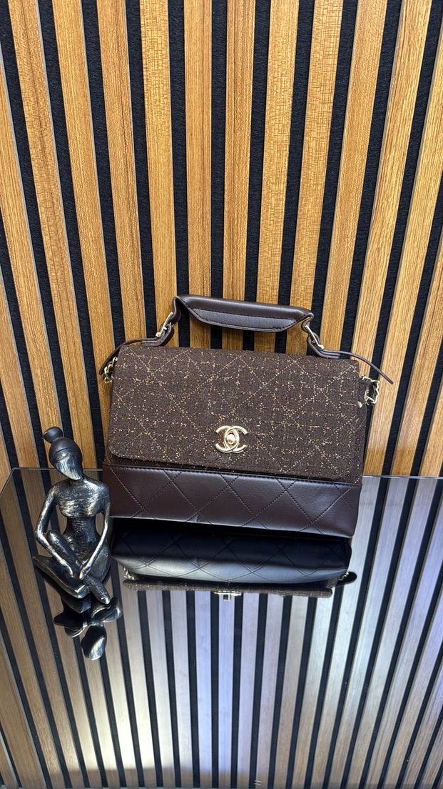 Kahverengi Deri Kadın Çanta - Görsel 2