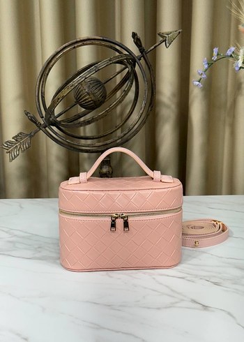 Siyah Kareli Deri Kadın Çantası - Görsel 3