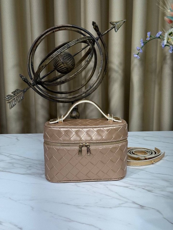 Siyah Kareli Deri Kadın Çantası - Görsel 2