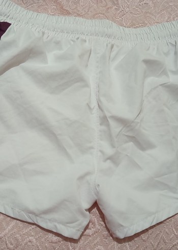 Erkek Beyaz Mini Rahat Kesim Deniz Şortu - Görsel 2