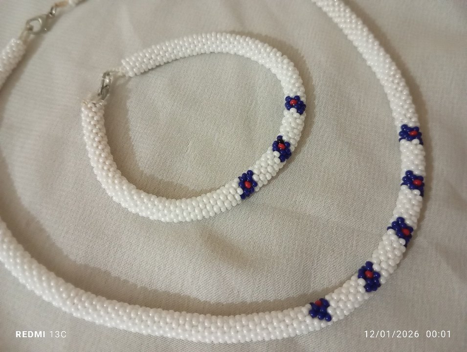 El yapimi Kolye bileklik takimi - Görsel 3