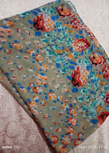 Çiçek Desenli sal - Görsel 2