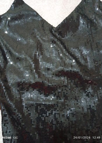 Siyah Payetli zibin - Görsel 4