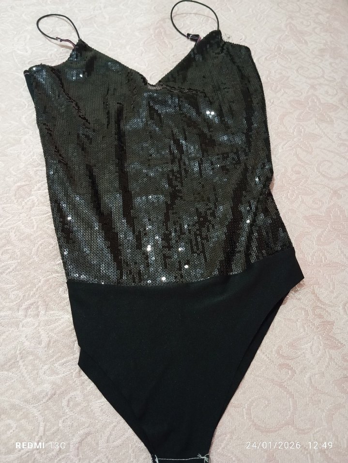 Siyah Payetli zibin - Görsel 5