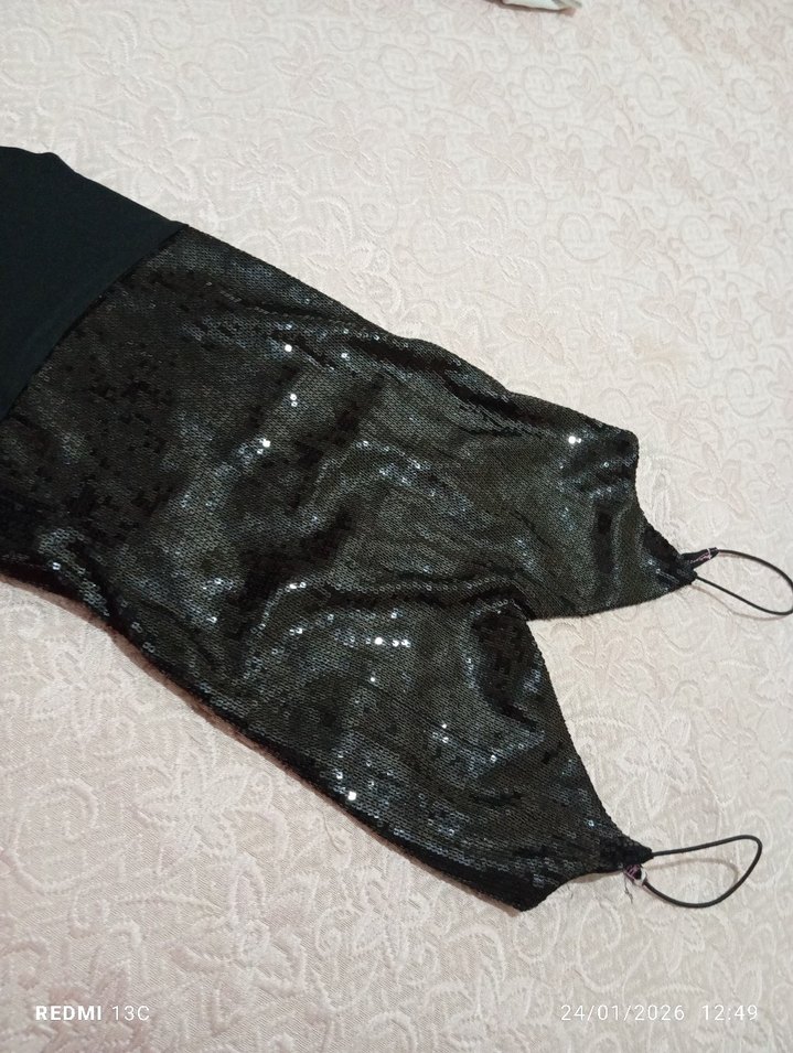 Siyah Payetli zibin - Görsel 2