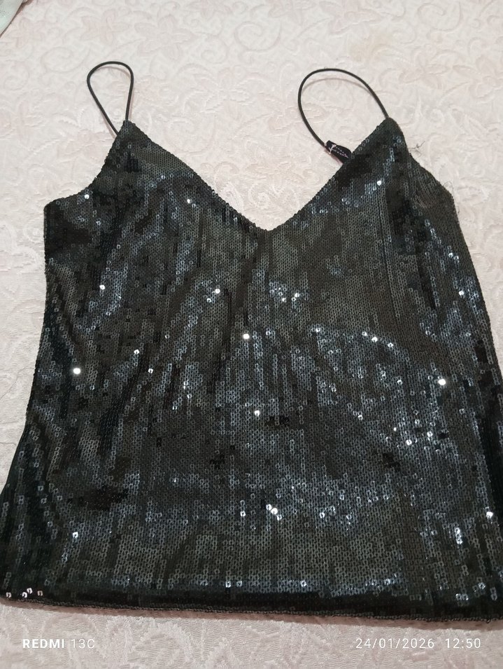 Siyah Payetli zibin - Görsel 3