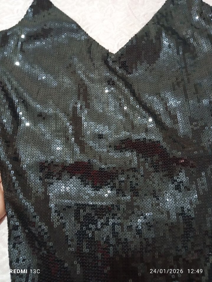 Siyah Payetli zibin - Görsel 4
