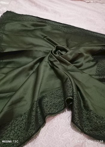 Kadın Yeşil Bohem Drapeli esarp - Görsel 3