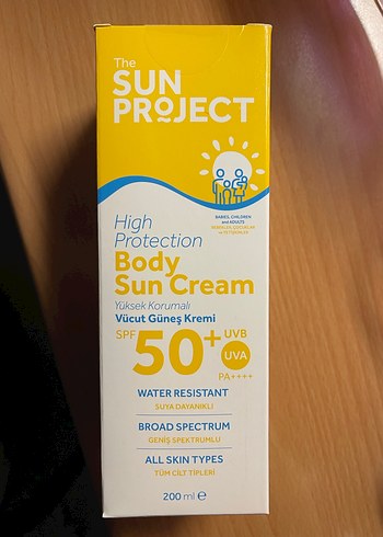 The Sun Project SPF 50+ Vücut Güneş Kremi görkito - Görsel 2