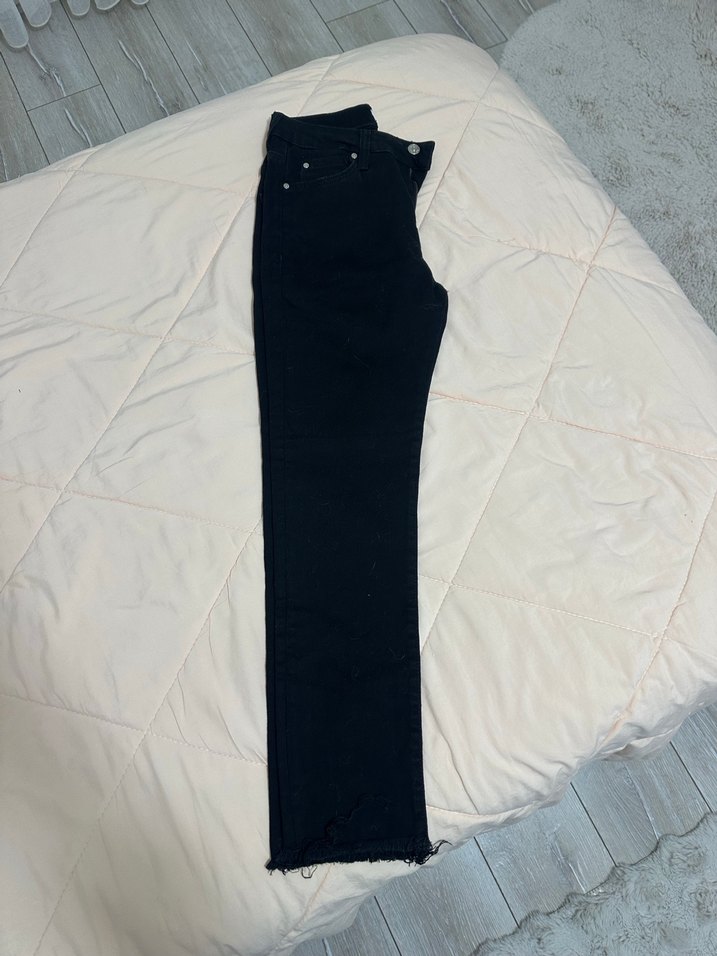 Kadın Siyah Regular Fit Denim Pantolon - Görsel 2