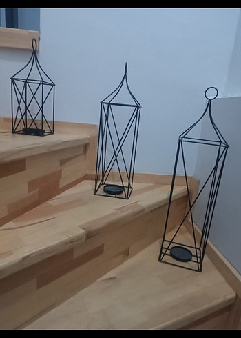 Bej Renkli Metal Mumluk Seti - Görsel 2