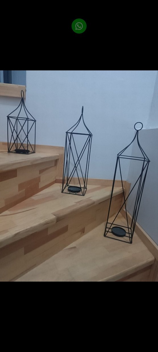 Bej Renkli Metal Mumluk Seti - Görsel 2