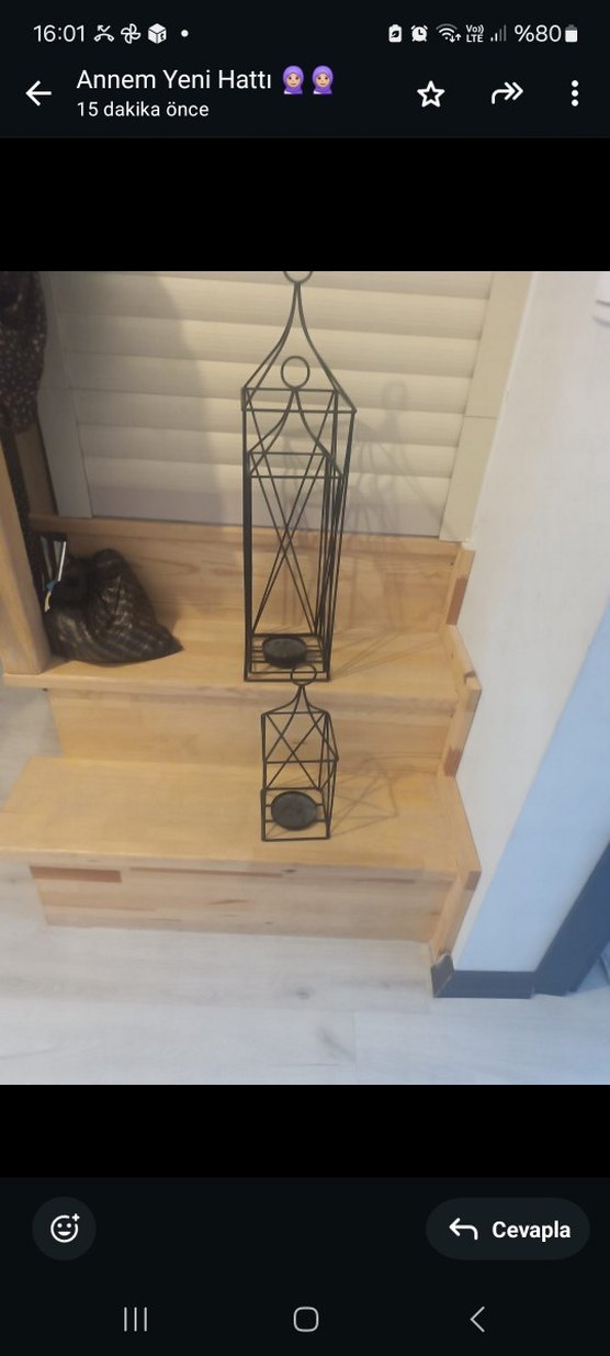 Bej Renkli Metal Mumluk Seti - Görsel 3