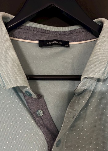 Bebe mavisi Düğmeli Erkek Polo Tişört - Görsel 2