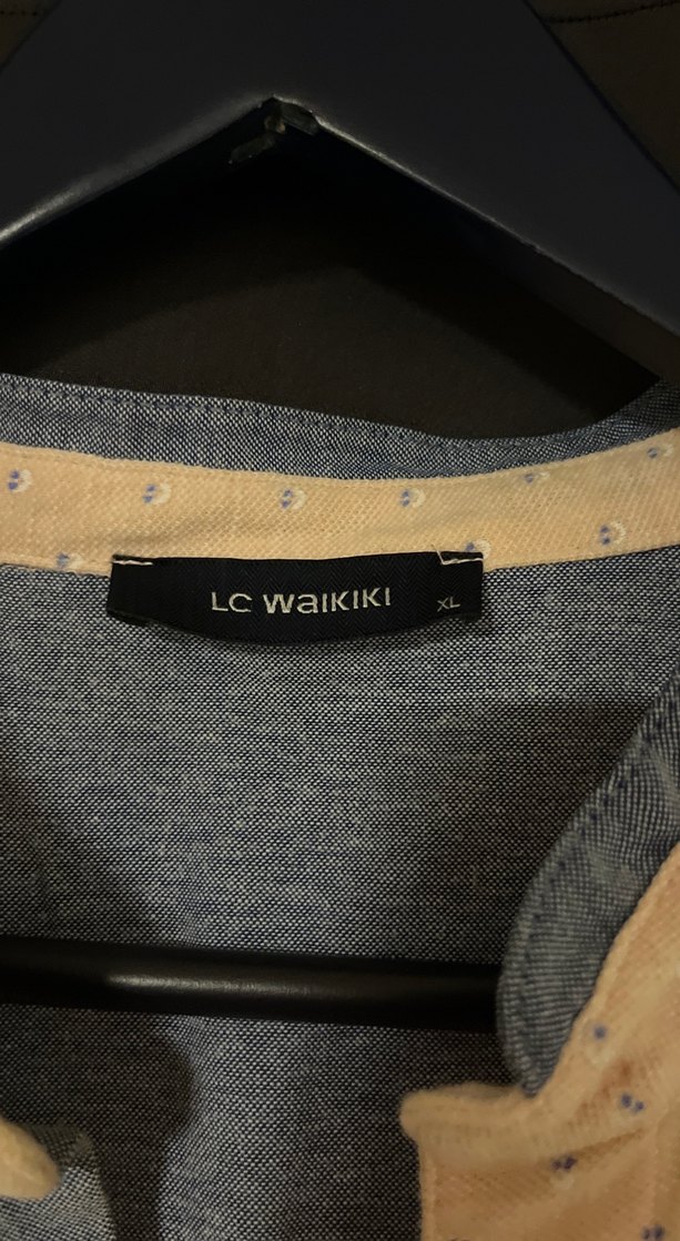 Pembe V Yaka Kısa Kollu Pamuklu Erkek Polo Tişört - Görsel 3