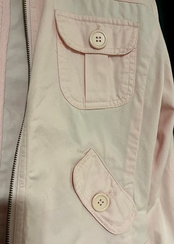 Düğmeli Pembe Midi Kadın Ceket - Görsel 2