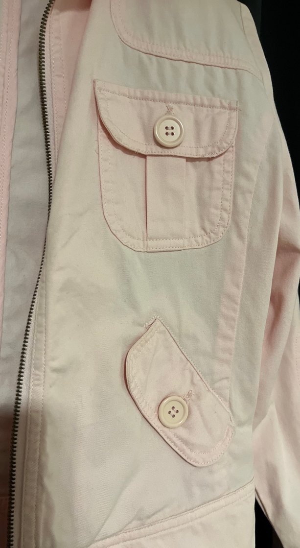 Düğmeli Pembe Midi Kadın Ceket - Görsel 2