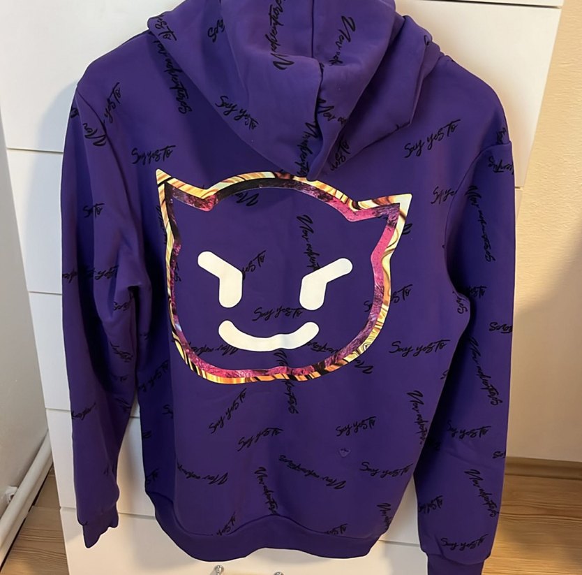 Mor Kapüşonlu Kadın Sweatshirt - Görsel 2