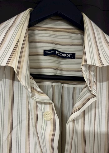 Bej Kısa Kollu Keten Gömlek - Görsel 3