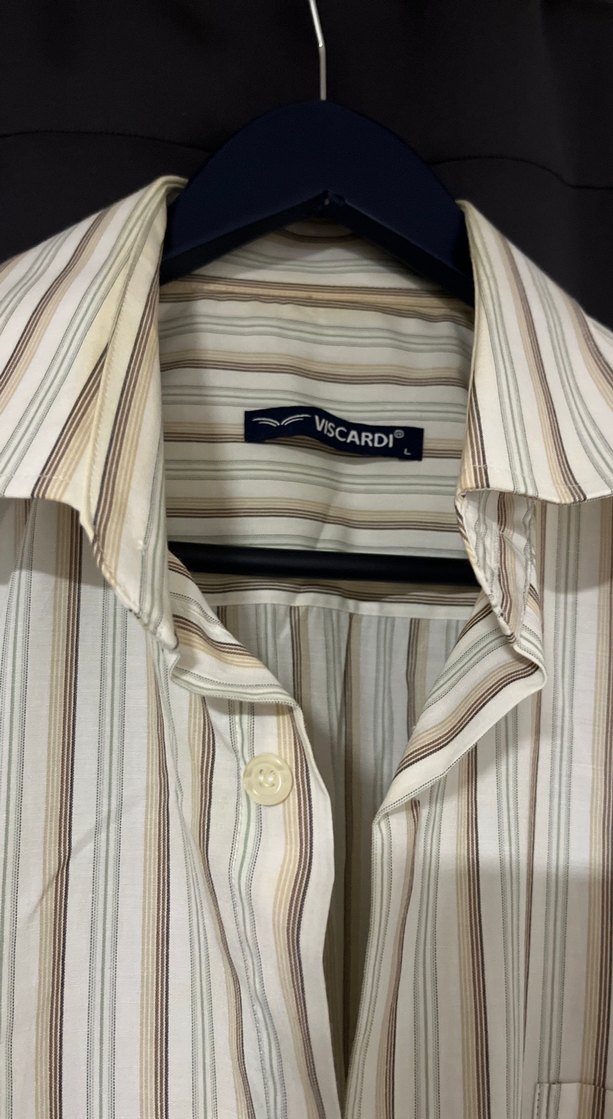 Bej Kısa Kollu Keten Gömlek - Görsel 3