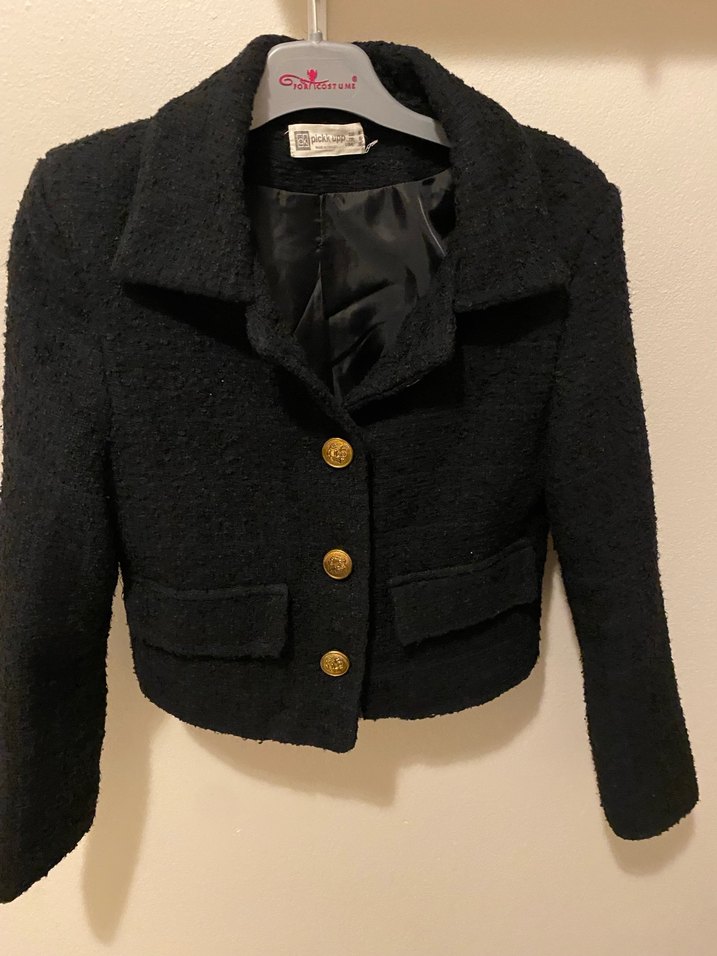 Düğmeli Siyah Kadın Blazer Ceket 38 beden - Görsel 2