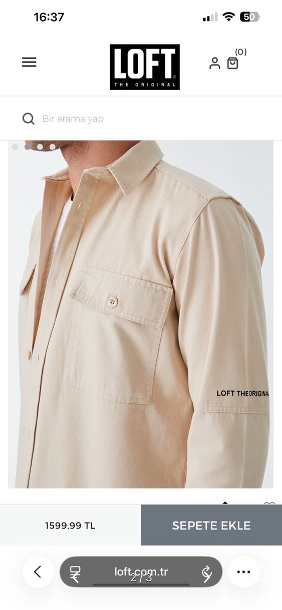 LOFT Relax Fit Erkek Gömlek - Görsel 2