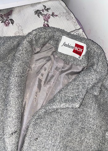 Gri Uzun Kadın Kaban - Görsel 2