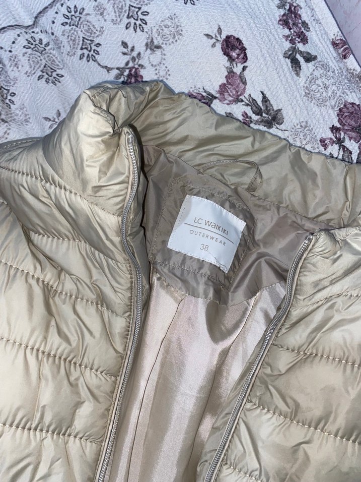 Gri Fermuarlı Kadın mevsimlik mont - Görsel 2