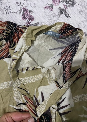 Uzun Kollu Bohem V Yakalı Mini Gömlek - Görsel 3