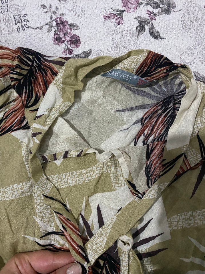 Uzun Kollu Bohem V Yakalı Mini Gömlek - Görsel 3