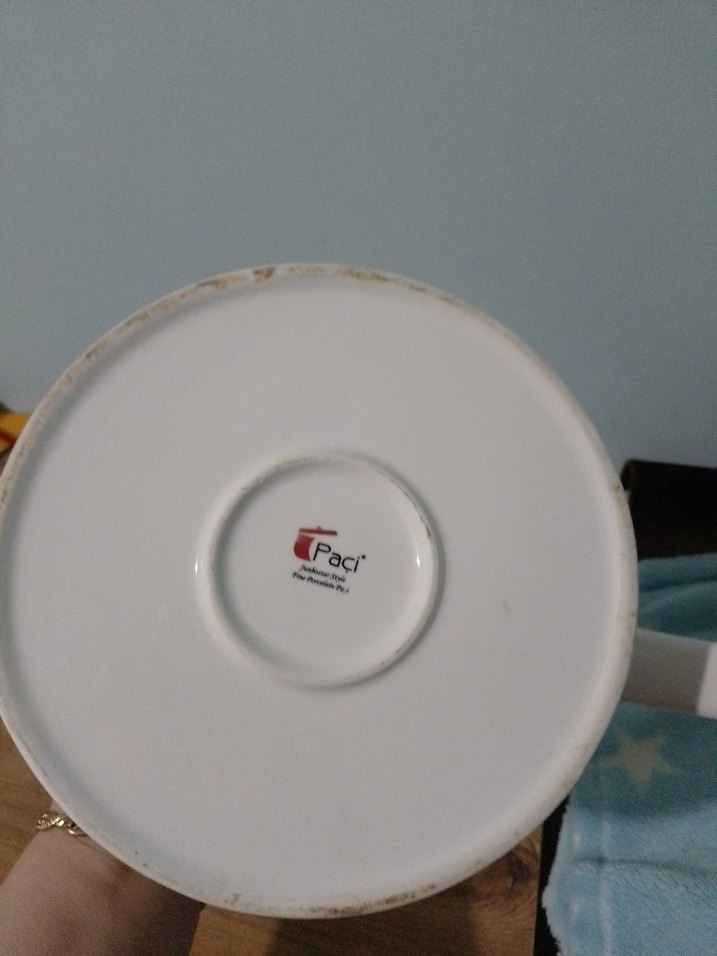 Pembe Pastel Desenli Porselen Demlik - Görsel 2