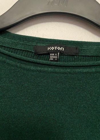 Kadın Yeşil Uzun Kollu Basic Kazak - Görsel 3