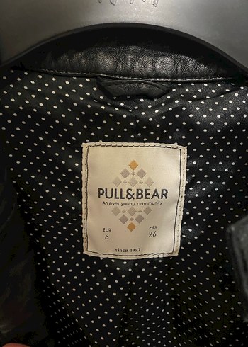 Kadın Siyah Deri Biker Ceket - Görsel 3