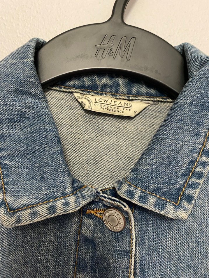 Düğmeli Mavi Kadın Denim Ceket - Görsel 2