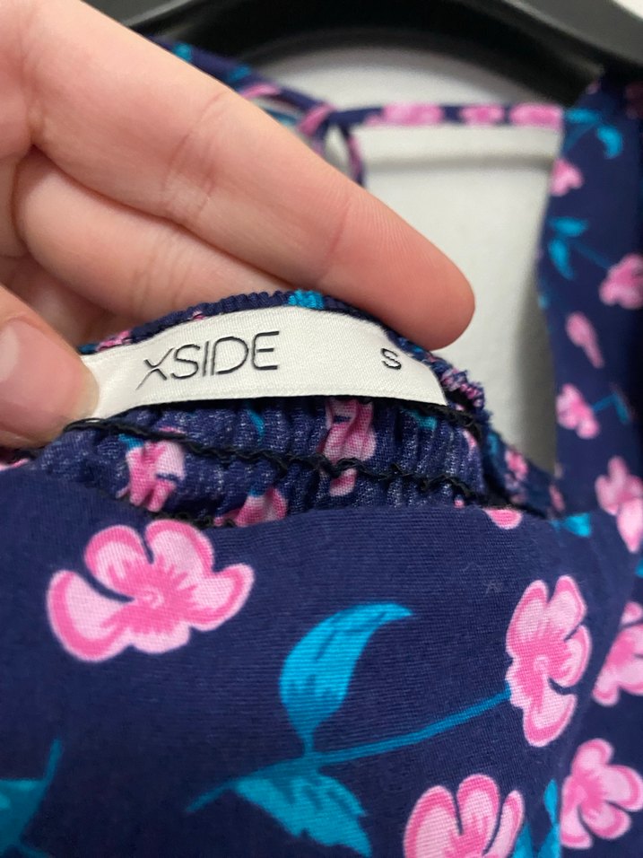 Bohem Kısa Kollu Midi Elbise - Görsel 2