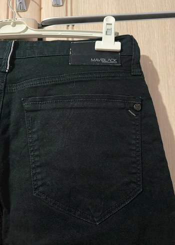 Siyah Kemerli Erkek Kot Pantolon - Görsel 3