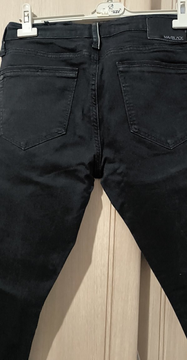 Siyah Kemerli mavi James skinny pantolon - Görsel 3