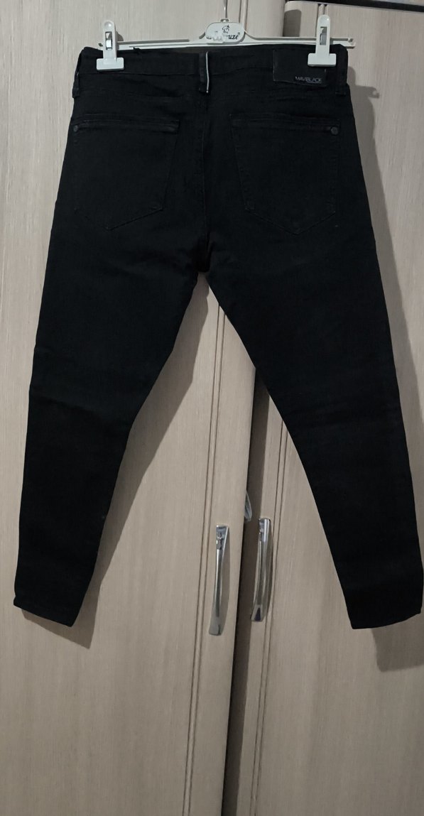 Siyah Kemerli mavi James skinny pantolon - Görsel 2