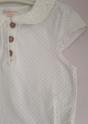 Kısa Kollu Pembe Pamuklu Kız Elbise - Görsel 5