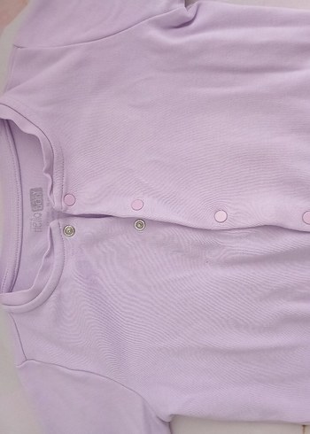 Kız Çocuk Lila Pamuklu Düğmeli Hırka - Görsel 3
