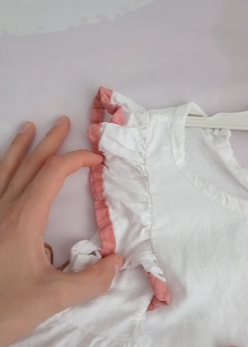 Kız Çocuk Pembe Baskılı Kısa Kollu Tişört - Görsel 2