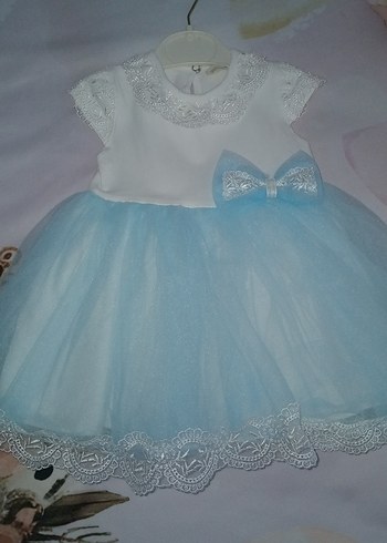 Kız Çocuk Beyaz Dantel Detaylı Elbise - Görsel 3